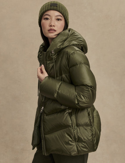 Varley Madelina Lightweight Down Jacket - Racing Oliveimages3- The Sports Edit