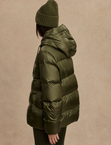 Varley Madelina Lightweight Down Jacket - Racing Oliveimages4- The Sports Edit