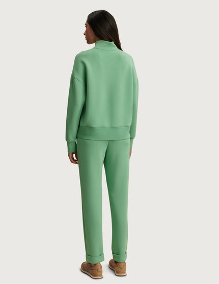 Varley Mavis Mock Neck Sweat - Green Spruceimages6- The Sports Edit