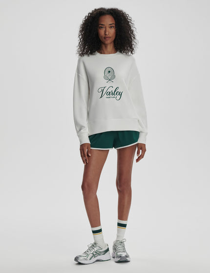 Varley Rasco Namesake Sweat - White/Forestimages5- The Sports Edit