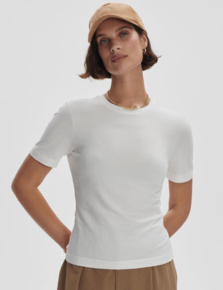 Regina Fitted Tee - White