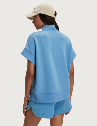 Ritchie Short Sleeve Sweat - Azure Blue