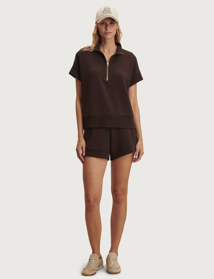 Varley Ritchie Short Sleeve Sweat - Coffee Beanimages6- The Sports Edit