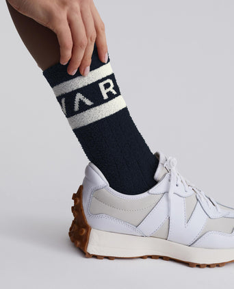 Spencer Sock - Black/Egret