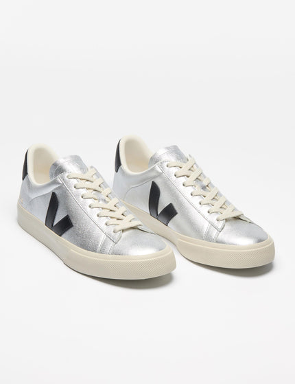 Veja Campo Leather - Silver Blackimages2- The Sports Edit