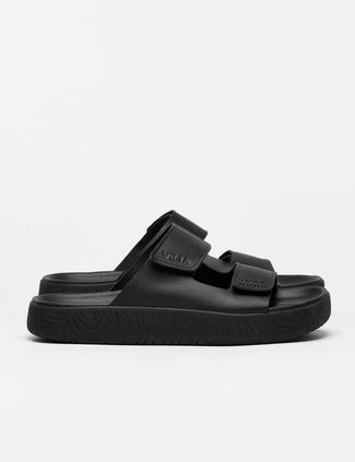 Etna Leather Sandal - Full Black