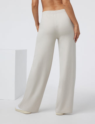 Halo Essential Wideleg - Ecru Heather