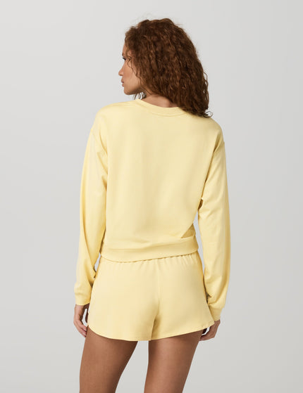 Vuori Halo Modern Crew - Lemon Snap Heatherimages2- The Sports Edit