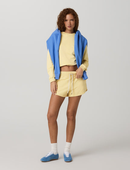 Vuori Halo Modern Crew - Lemon Snap Heatherimages8- The Sports Edit