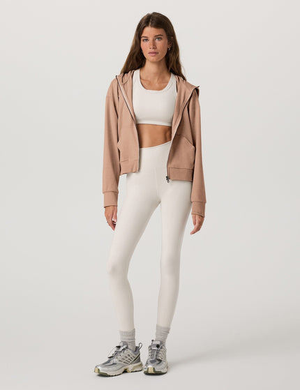 Vuori Halo Modern Pullover Hoodie - Acorn Heatherimages4- The Sports Edit