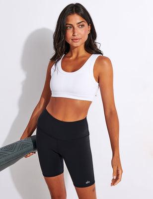Alo Splendor Bra & High-Waist Biker Short Set, Alo Has All the Summer  Workout Clothes You're Going to Spend the Season In