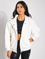Alo Yoga Women's Alo's Flurry Sherpa Jacket, Bone, Medium : Buy Online at  Best Price in KSA - Souq is now : Fashion