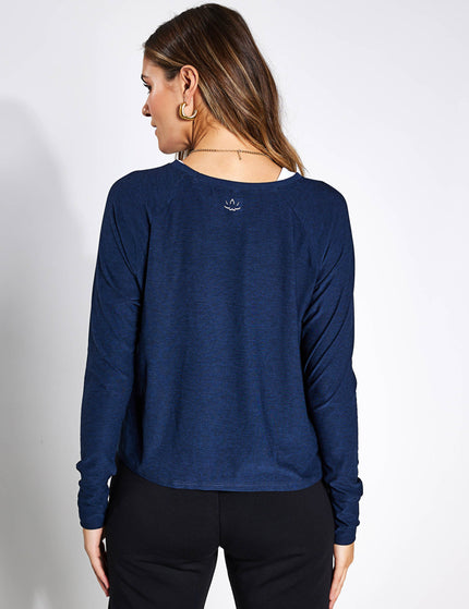 Beyond Yoga Featherweight Daydreamer Pullover - Nocturnal Navyimages2- The Sports Edit