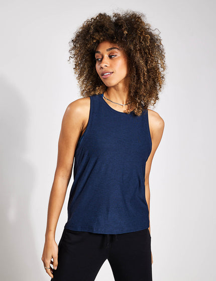 Beyond Yoga Featherweight Rebalance Tank - Nocturnal Navyimages1- The Sports Edit