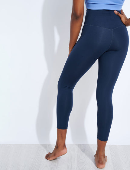 Girlfriend Collective Compressive High Waisted 7/8 Legging - Midnightimages3- The Sports Edit