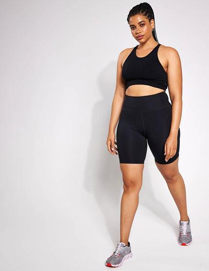Girlfriend Collective High Waisted Bike Short - Blackimages3- The Sports Edit