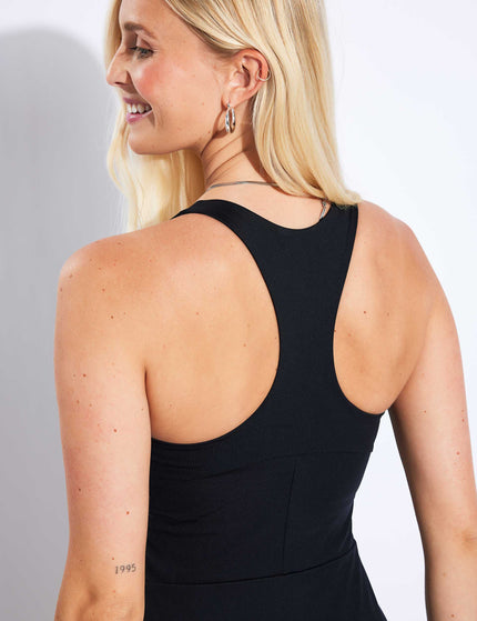 Girlfriend Collective Paloma Racerback Dress - Blackimages5- The Sports Edit