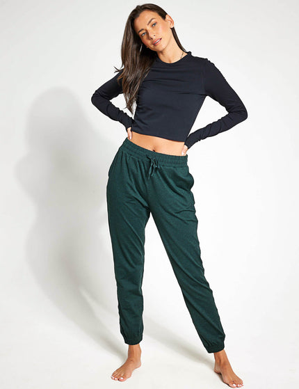 Girlfriend Collective ReSet Cropped Long Sleeve - Blackimages3- The Sports Edit