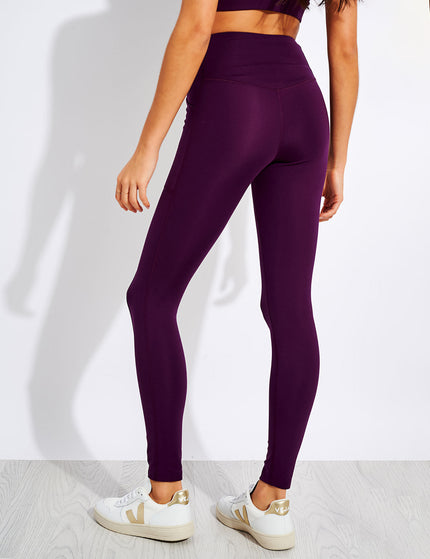 Girlfriend Collective High Waisted Pocket Legging - Plumimages3- The Sports Edit
