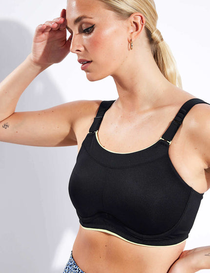 Goodmove Extra High Impact Serious Sports Bra B-G - Blackimages2- The Sports Edit