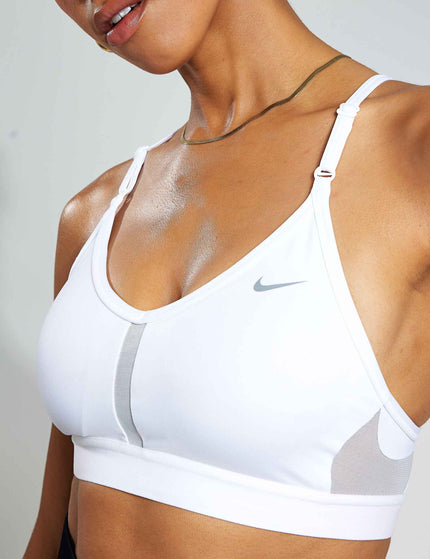 Nike Dri-FIT Indy Sports Bra - White/Grey Fog/Particle Greyimages4- The Sports Edit