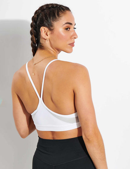 Nike Dri-FIT Indy Sports Bra - White/Grey Fog/Particle Greyimages7- The Sports Edit