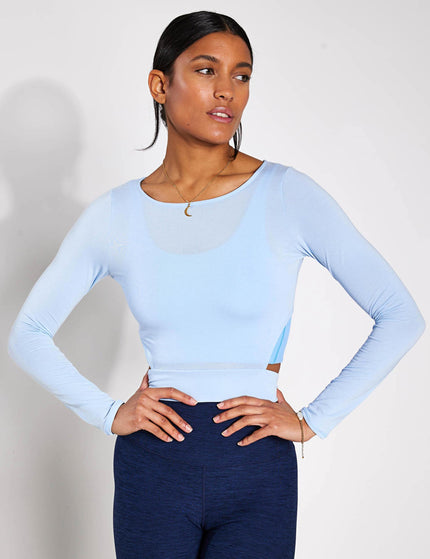 YMO Grace Tie Long Sleeve - Lighter Sky Blueimages6- The Sports Edit