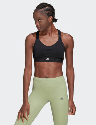 FastImpact Luxe Run High-Support Bra - Black/White