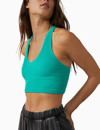 Free People FP Movement Throw Scoop Neck Cropped Bra Top
