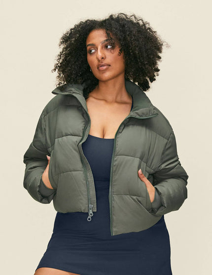 Girlfriend Collective Cropped Puffer - Thymeimages5- The Sports Edit