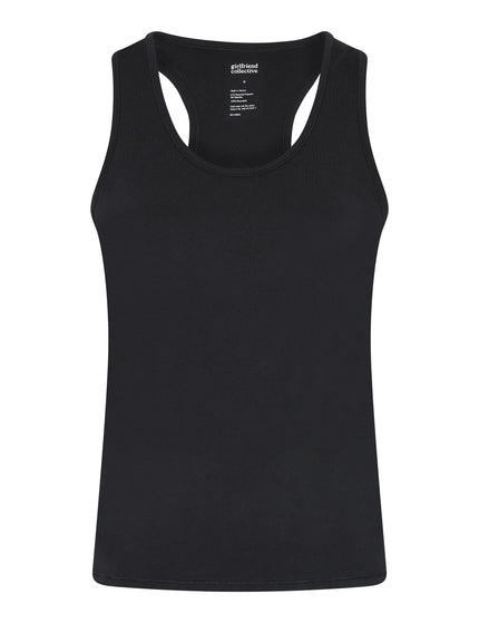 Girlfriend Collective ReSet Relaxed Tank - Blackimages8- The Sports Edit