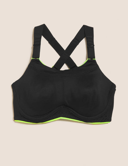 Goodmove Extra High Impact Serious Sports Bra B-G - Blackimages6- The Sports Edit