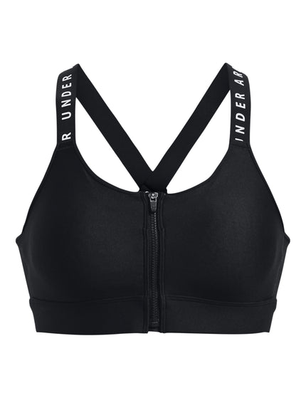 Under Armour Infinity High Zip Bra - Black/Whiteimages7- The Sports Edit