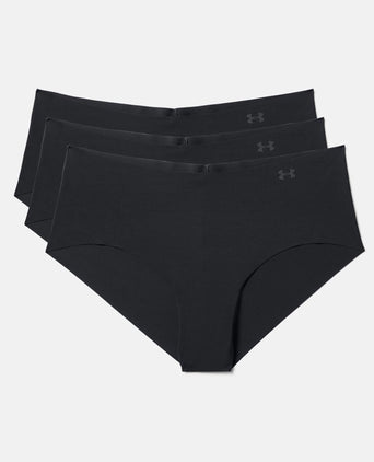 Pure Stretch Hipster Underwear 3-Pack - Black
