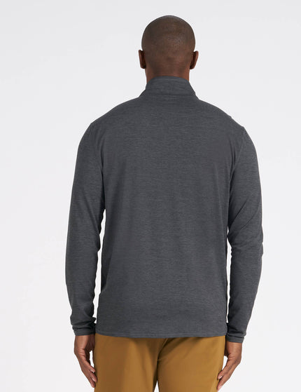 Vuori Ease Performance 1/2 Zip - Charcoal Heatherimages2- The Sports Edit